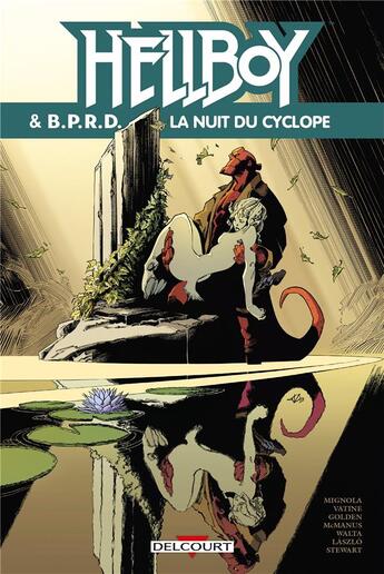 Couverture du livre « Hellboy et BPRD T08 - Édition Spéciale Pulps Comics : La nuit du cyclope » de Olivier Vatine et Shawn Mcmanus et Mike Mignola et Dave Stewart et Christopher Golden et Gabriel Hernandez Walta aux éditions Delcourt