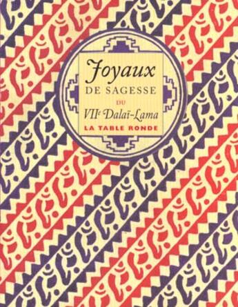 Couverture du livre « Joyaux de sagesse » de Glenn H. Mullin aux éditions Table Ronde