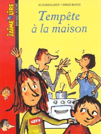 Couverture du livre « Tempete a la maison » de Serge Bloch aux éditions Bayard Jeunesse