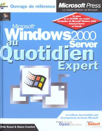 Couverture du livre « Microsoft Windows 2000 Server Au Quotidien Expert » de Russel Crawford aux éditions Microsoft Press