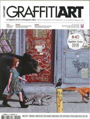 Couverture du livre « Graffitiart n 40 arts urbains, de nouveaux enjeux- septembre 2018 » de  aux éditions Graffiti Art