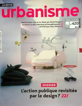 Couverture du livre « Urbanisme n 420 - le design au chevet de la democratie - mai 2021 » de  aux éditions Revue Urbanisme