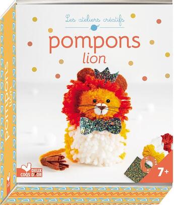 Couverture du livre « Pompons lion ; mini-boîte avec accessoires » de  aux éditions Deux Coqs D'or