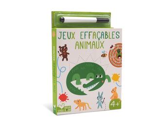 Couverture du livre « Jeux effaçables : animaux » de Denis Razumov aux éditions Deux Coqs D'or