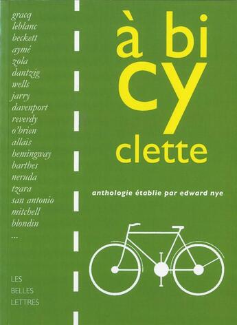 Couverture du livre « À bicyclette » de Edward Nye aux éditions Belles Lettres