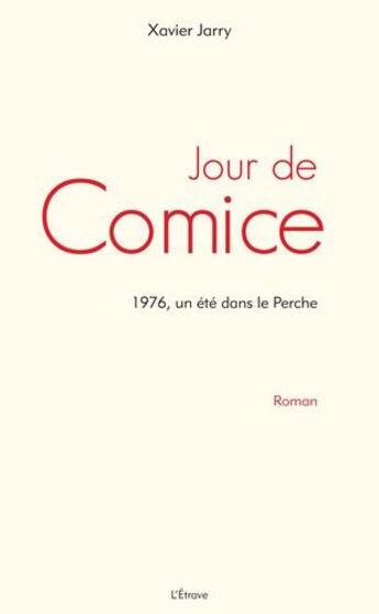 Couverture du livre « Jour de cornice » de Xavier Jarry aux éditions Etrave