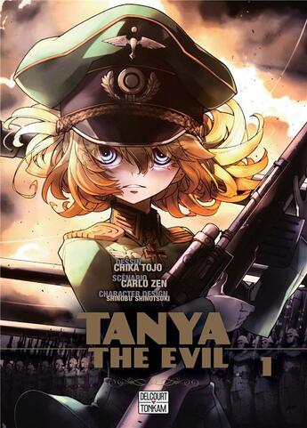 Couverture du livre « Tanya the evil Tome 1 » de Carlo Zen et Chika Tojo et Shinobu Shinotsuki aux éditions Delcourt