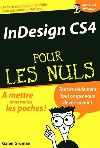 Couverture du livre « Indesign CS4 » de Galen Gruman aux éditions First Interactive