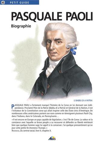 Couverture du livre « Pasquale Paoli » de  aux éditions Aedis