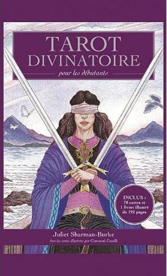 Couverture du livre « Tarot divinatoire pour les débutants ; coffret » de Juliet Sharman-Burke et Giovanni Caselli aux éditions Leduc