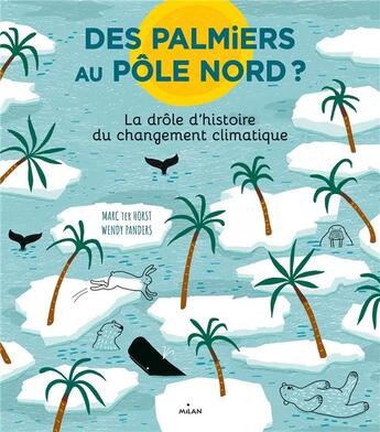 Couverture du livre « Des palmiers au Pôle Nord ? la drôle d'histoire du changement climatique » de Marc Ter Horst et Wendy Panders aux éditions Milan