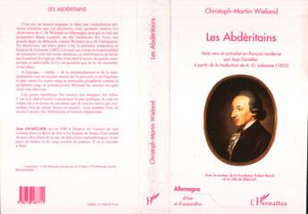 Couverture du livre « Les abderitains » de Wieland C-M. aux éditions L'harmattan