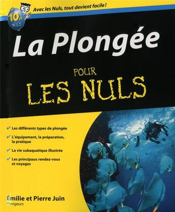 Couverture du livre « La plongée pour les nuls » de Emilie Juin aux éditions First