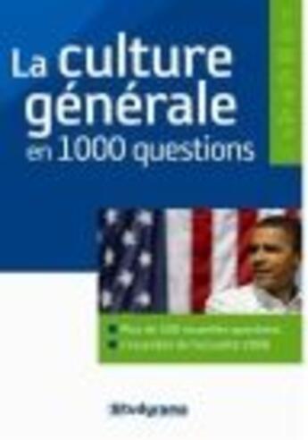 Couverture du livre « La culture generale en 1000 questions » de Benoit Berthou aux éditions Studyrama