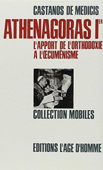 Couverture du livre « Athenagoras 1er » de De Medicis Castanos aux éditions L'age D'homme