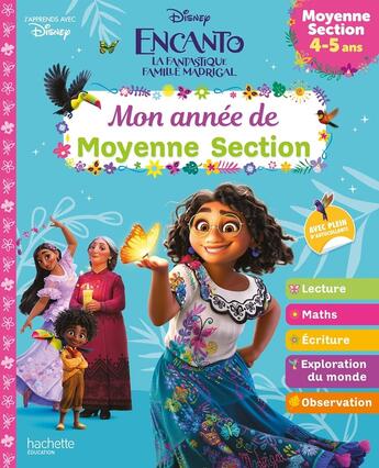 Couverture du livre « Disney - encanto - mon annee de moyenne section (4-5 ans) » de Hachette Education aux éditions Hachette Education