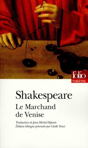 Couverture du livre « Le marchand de Venise » de William Shakespeare aux éditions Folio