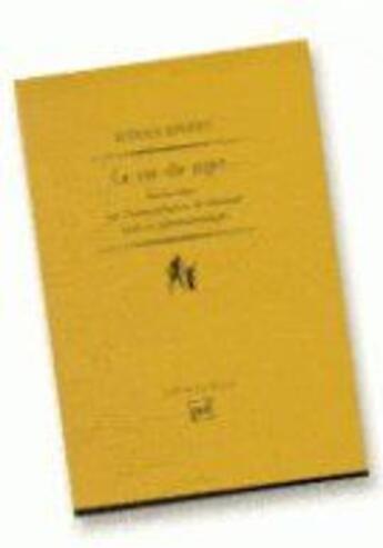 Couverture du livre « La vie du sujet ; recherches sur l'interprétation de Husserl dans la phénoménologie » de Rudolf Bernet aux éditions Puf