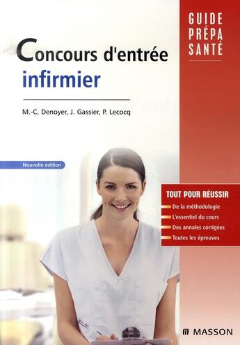 Couverture du livre « Concours d'entrée infirmier (4e édition) » de  aux éditions Elsevier-masson