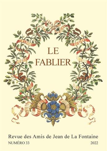 Couverture du livre « Le fablier, n 33/2022. celebration du quatrieme centenaire (1621-202 1) » de For Dandrey Patrick aux éditions Pu De Reims