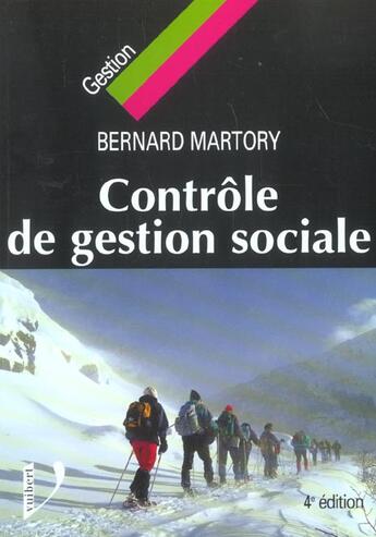 Couverture du livre « Le Controle De Gestion Sociale » de Bernard Martory aux éditions Vuibert