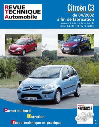 Couverture du livre « RTA 107.1 ; citroën c3 essence et diesel » de Etai aux éditions Etai