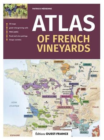 Couverture du livre « Atlas des vignobles de france (gb) » de Patrick Merienne aux éditions Ouest France