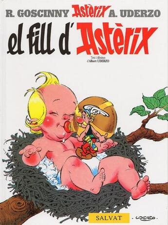Couverture du livre « Asterix T.27 ; el fill d'Astérix » de Rene Goscinny et Albert Uderzo aux éditions Albert Rene