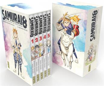 Couverture du livre « Samurai 8 ; la légende de Hachimaru : coffret Intégrale Tomes 1 à 5 » de Masashi Kishimoto aux éditions Kana