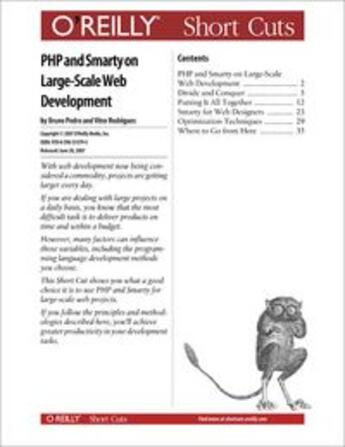 Couverture du livre « PHP and Smarty on Large-Scale Web Development » de Bruno Pedro aux éditions O Reilly