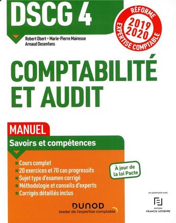 Couverture du livre « DSCG 4 - comptabilité et audit ; réforme expertise comptable » de Obert/Mairesse aux éditions Dunod