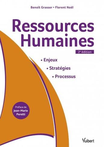 Couverture du livre « Ressources humaines : enjeux, stratégies, processus » de Benoit Grasser et Florent Noel aux éditions Vuibert