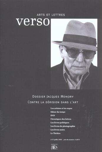 Couverture du livre « Verso n 27 » de  aux éditions Cercle D'art