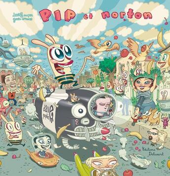 Couverture du livre « Pip et Norton » de Dave Cooper aux éditions Delcourt