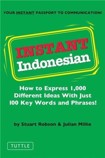 Couverture du livre « Instant indonesian » de Robson Stuart aux éditions Tuttle