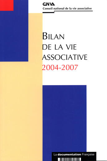 Couverture du livre « Bilan de la vie associative (2004-2007) » de Edith Arnoult-Bril aux éditions Documentation Francaise