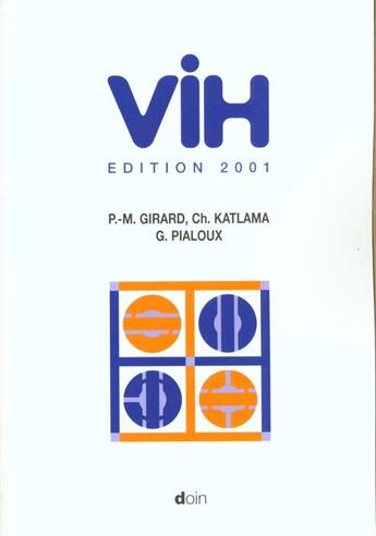 Couverture du livre « Vih edition 2001 » de Girard P-M aux éditions Doin