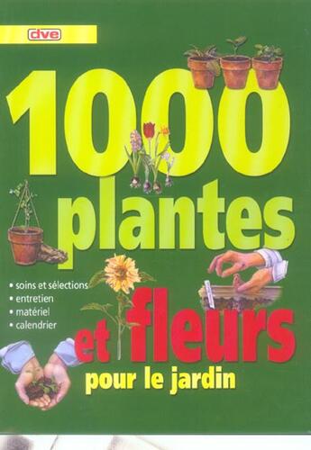 Couverture du livre « 1000 plantes et fleurs » de  aux éditions De Vecchi