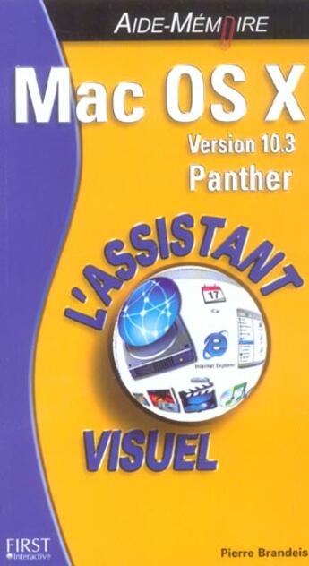 Couverture du livre « Mac Os X 10.3 Panther » de Pierre Brandeis aux éditions First Interactive