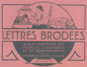 Couverture du livre « Lettres brodees t4 » de  aux éditions L'inedite