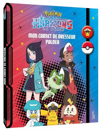 Couverture du livre « Pokémon - Mon carnet de dresseur Paldea : Carnet badge » de The Pokemon Company aux éditions Hachette Jeunesse