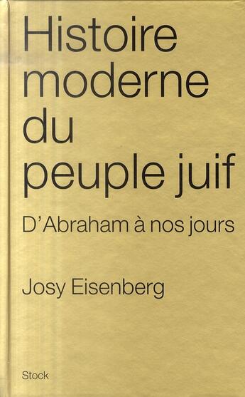 Couverture du livre « Histoire moderne du peuple juif » de Eisenberg-J aux éditions Stock