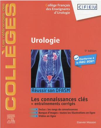 Couverture du livre « Urologie ; réussir son DFASM (5e édition) » de  aux éditions Elsevier-masson