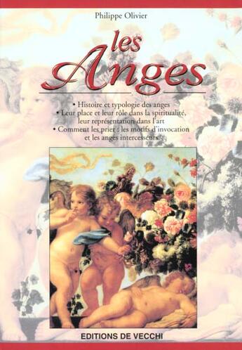 Couverture du livre « Les anges » de Olivier aux éditions De Vecchi