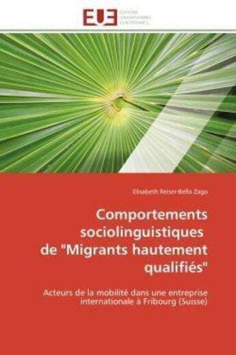 Couverture du livre « Comportements sociolinguistiques de 