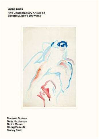 Couverture du livre « Living lines : five contemporary artists on Edvard Munch's drawings » de Haugen Halvor aux éditions Thames & Hudson