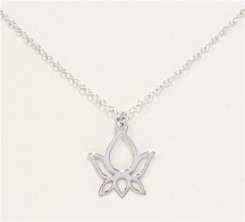 Couverture du livre « Collier fleur de lotus design 1 - argent 925 » de  aux éditions Dg-exodif