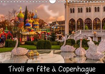 Couverture du livre « Tivoli en fête à Copenhague ; calendrier mural 2017 din A4 horizontal » de Michel Angot aux éditions Calvendo