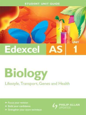 Couverture du livre « Edexcel AS Biology Unit 1: Lifestyle Transport Genes and Health Eboo » de Jones Mary aux éditions Hodder Education Digital