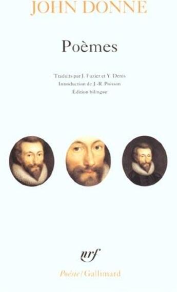 Couverture du livre « Poèsie » de John Donne aux éditions Gallimard